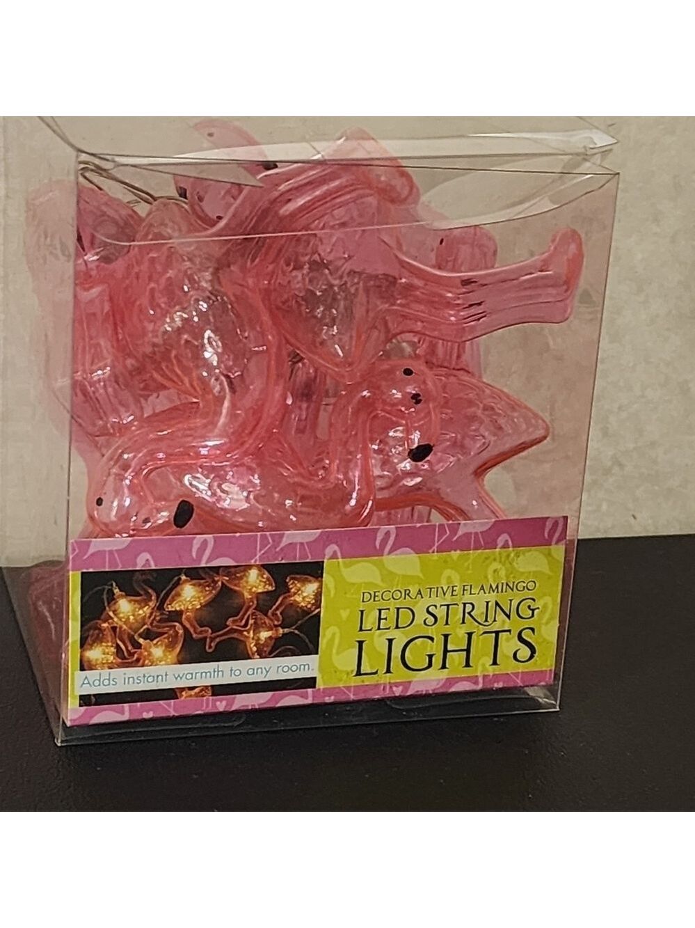 NEW Lot Of 2 Boxes Flamingo battery operated string lights 2pk 10 on each string